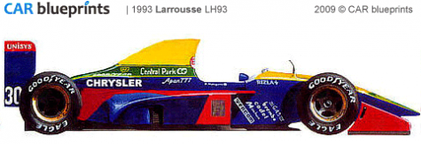 1993 Larrousse LH93 OW blueprint