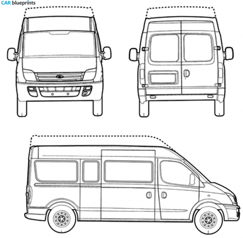 2006 LDV Maxus Van blueprint