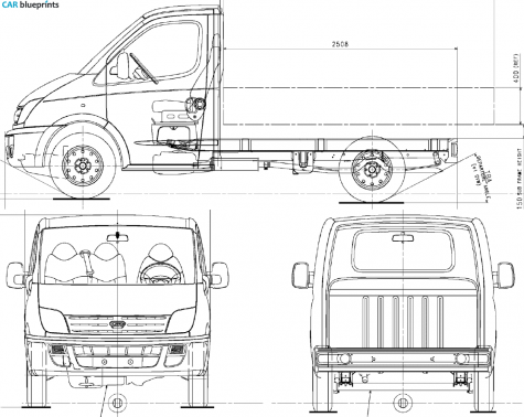 LDV  Sedan blueprint