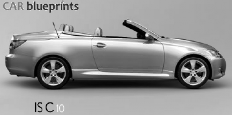 2010 Lexus IS C Cabriolet blueprint