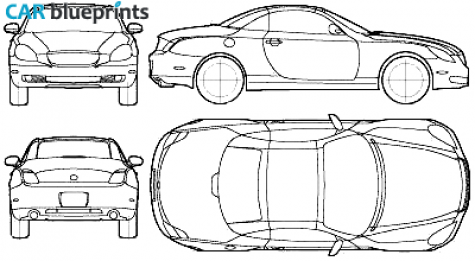 2003 Lexus SC Coupe blueprint