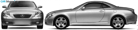 2005 Lexus SC Coupe blueprint