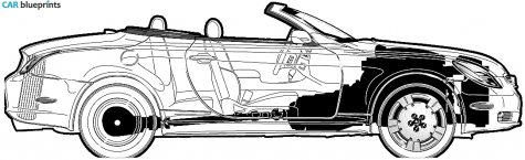 2003 Lexus SC 430 Cabriolet blueprint