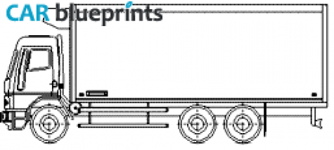 Leyland Motors Daf Cityliner Truck blueprint