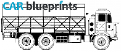 1944 Leyland Motors Hippo Mark II  10t 6x4 Truck blueprint