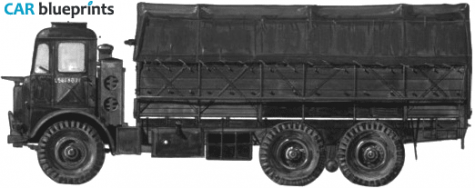 1944 Leyland Motors Hippo Mark II Truck blueprint