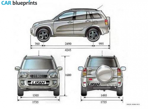 2009 Lifan  SUV blueprint