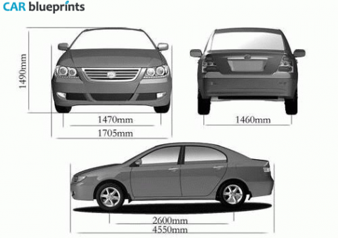 2009 Lifan  Sedan blueprint