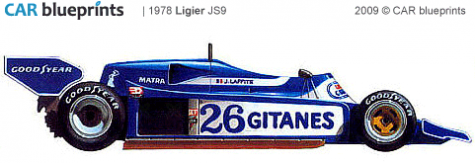 1978 Ligier JS9 F1 OW blueprint