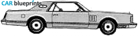 1979 Lincoln Continental Mark V Sedan blueprint