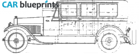 1923 Lincoln Fleetwood Limousine blueprint