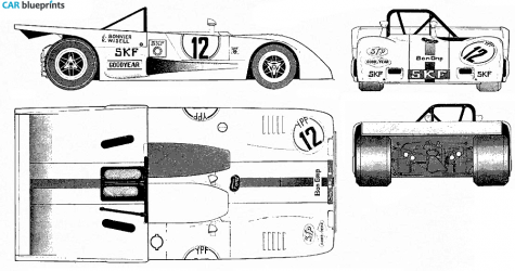 1972 Lola T280 Targa blueprint