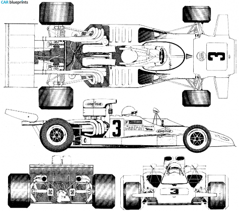 1971 Lola T300 OW blueprint