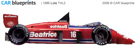 1986 Lola THL2 F1 OW blueprint