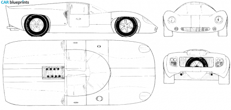 1970 Lola Type 70 Mk III GT Coupe blueprint