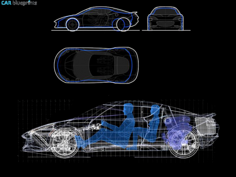 2009 Lotus Evora Coupe blueprint