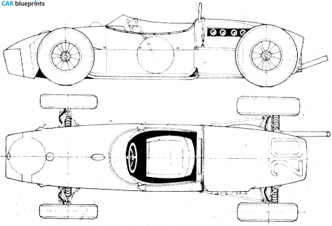 1961 Lotus 18 F1 GP OW blueprint