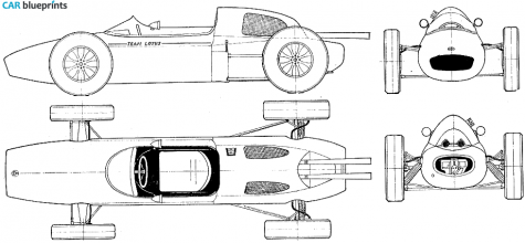 1962 Lotus 24 Coupe blueprint