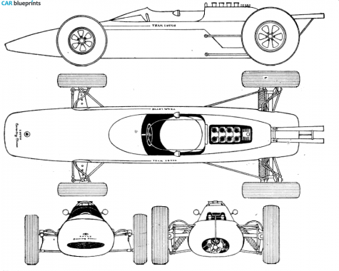 1962 Lotus 25 F1 GP OW blueprint