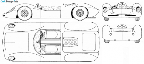 1964 Lotus 30 Coupe blueprint