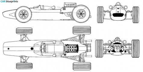 1964 Lotus 33 Coupe blueprint