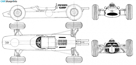 1964 Lotus 33 Coupe blueprint