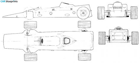 1968 Lotus 56 Coupe blueprint