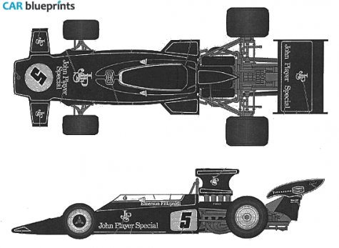 1970 Lotus 72D Early Type OW blueprint