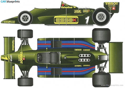 Lotus 79 F1 GP OW blueprint