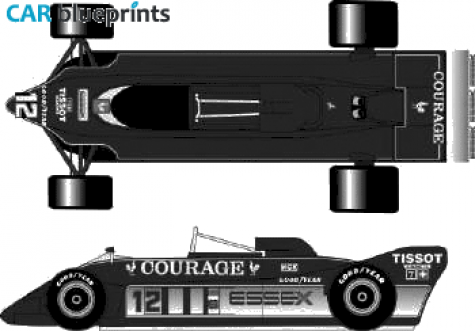 1981 Lotus 88B F1 GP OW blueprint