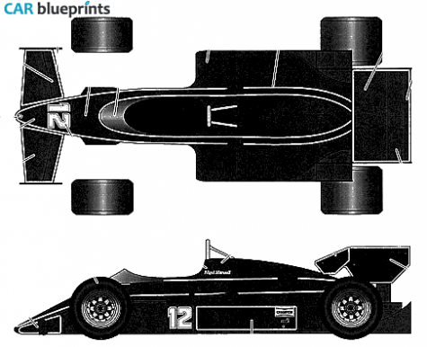 1984 Lotus 95T GP of Canada OW blueprint