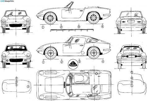 1965 Lotus Elan Roadster blueprint