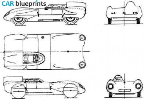 1956 Lotus Eleven OW blueprint