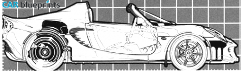 2005 Lotus Elise Targa blueprint