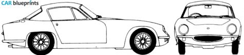 1961 Lotus Elite Coupe blueprint