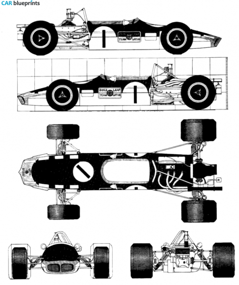 1964 Lotus F3 OW blueprint