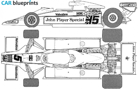 1977 Lotus JPS MK III Coupe blueprint