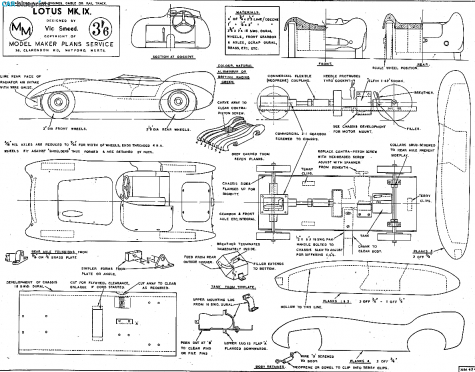 1954 Lotus Mark IX OW blueprint