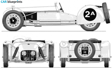 1953 Lotus Mk VI OW blueprint