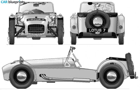 1957 Lotus Seven Roadster blueprint