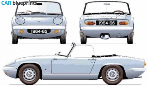 1964 Lotus Elan S2 Cabriolet blueprint