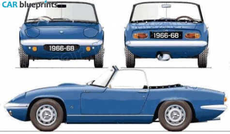 1966 Lotus Elan S3 Cabriolet blueprint