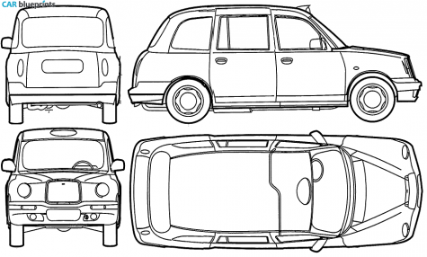 1984 LTI London Taxi Wagon blueprint