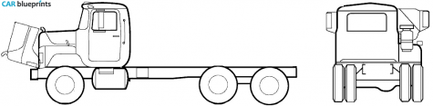 2005 Mack DM600SX Truck blueprint