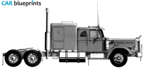 Mack L Truck blueprint