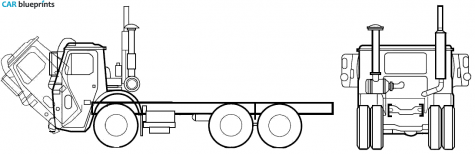 2005 Mack LE613 Truck blueprint