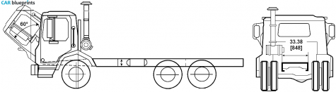 2005 Mack MR600SP Truck blueprint