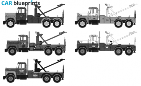 1965 Mack R-Tow Truck blueprint