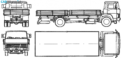 1965 Magirus-Deutz 23D-13L Truck blueprint