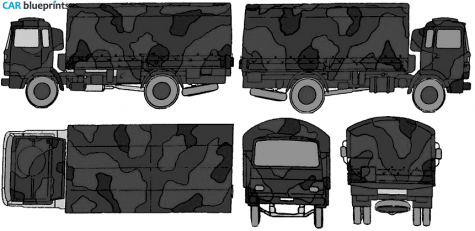 Magirus-Deutz 5T 4x2 Truck blueprint